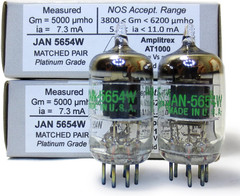 Riverstone Audio – Tested/Matched Pair (2 Tubes) 7-Pin JAN 5654W Fully-Tested
