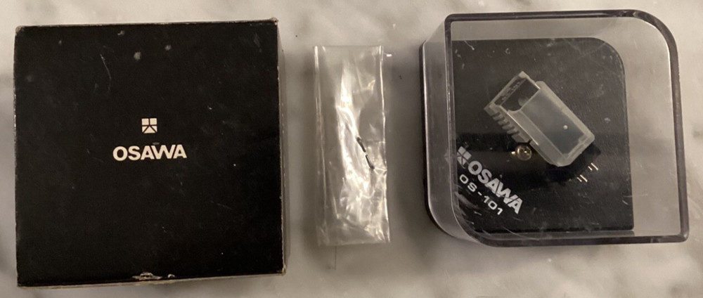 OSAWA OS-101 NEW CARTRIDGE AND NEW OSAWA OS-101 STYLUS WITH GUARD IN CASE + BOX,
