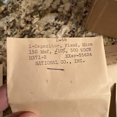 Vintage Small Fixed Capacitor Kit #2 In Box Aerovox National Co. – Most Unopened