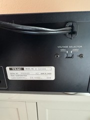 Vintage TEAC W-6000R Cassette Deck Remote Included