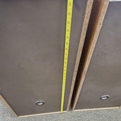 Pair Of Pioneer Colored Vinyl Laminated Wood Floor Speakers