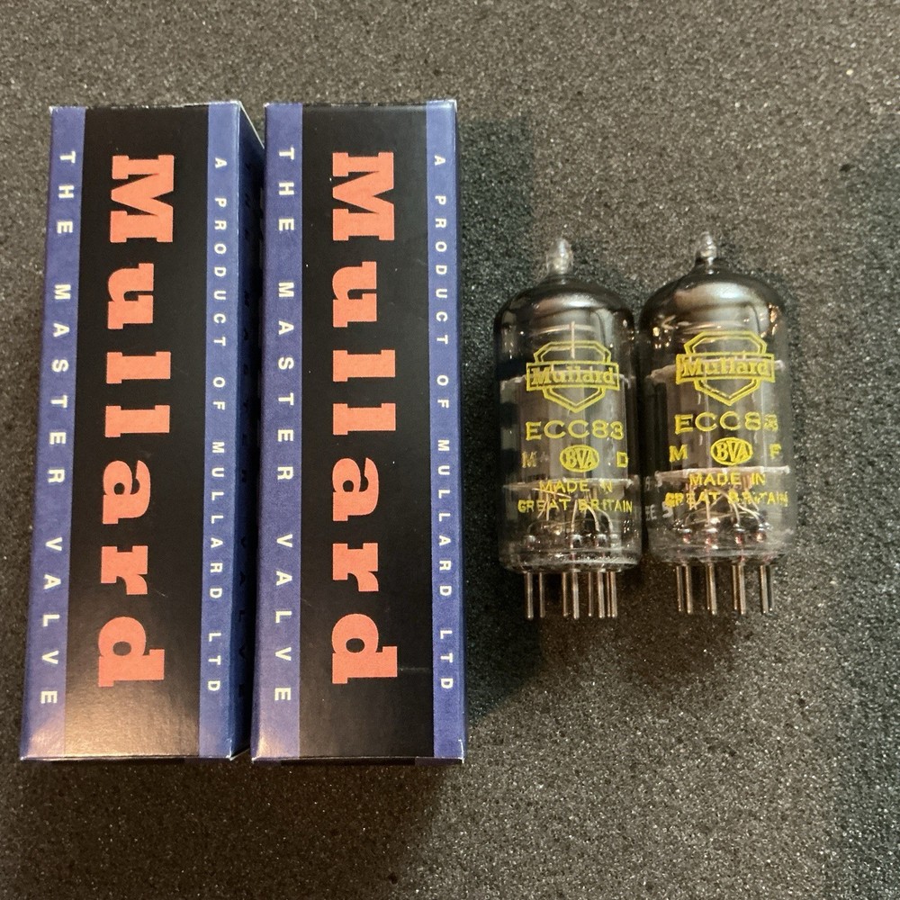 Rare NOS Yellow Mullard 12AX7 ECC83 Tubes I63 MATCHED 12AX7A B339 7025 L@@K!