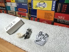 1x NOS MilitaryFrance 5654 RT /Premium EF95 6AK5 /Telefunken CU29 LittleDotAudio