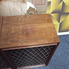 Pioneer Model CS-55 Vintage Standing Wood Grain Speakers