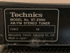 Technics Stereo: SU-Z900 Integrated Amp/ST-Z990 Tuner/RS-D224W Cassette working