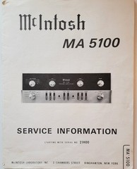 mcintosh ma5100 integrated amplifier vintage