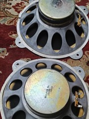 Vintage 1960’s Realistic Optimus 4 OmniDirectional Speakers 2501 Bb 8ohm old