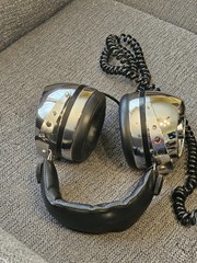 Vtg Gigantic DYNATRONIC Dynatron Headphones MODEL MD-300VM JAPAN