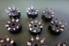 10 Ea MX USA 7 Pin PC Mount Tube Sockets USED