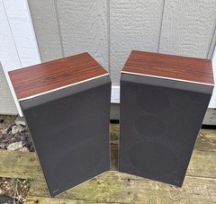Bang & Olufsen Beovox S35-2 Speaker From 1976, Set Of 2 (cherry)