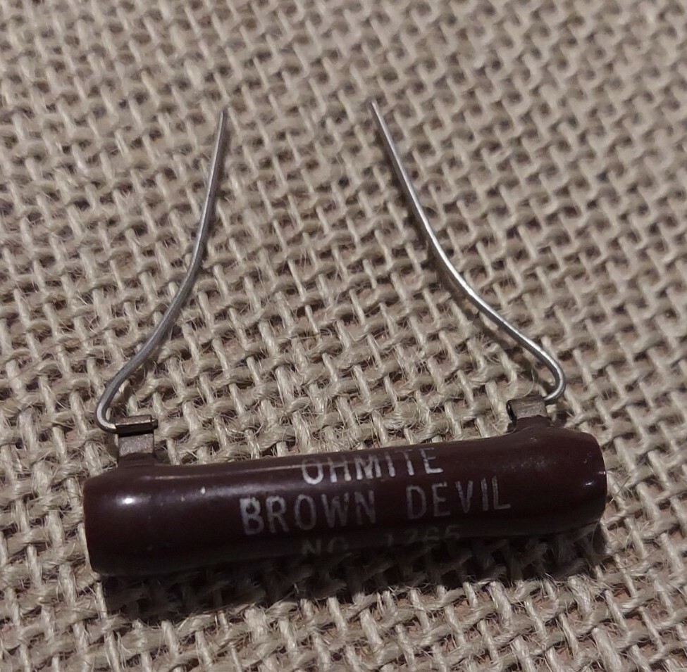 Ohmite Brown Devil No. 1765 20K Ω B-98 Wire Wound Ceramic Resistor