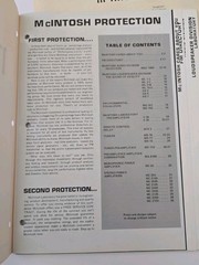 Vintage 1976 McIntosh Audio Catalog Price List Product Analysis Manuals MAC1900