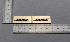Bose Speaker Badge Logo Emblem Brushed Gold With Self Stick Adhesive