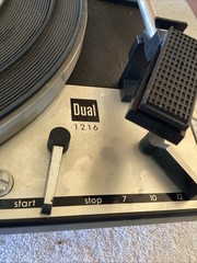 Vintage DUAL 1216 Germany Made Turntable. Clean But Gummed Up. For Parts.
