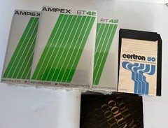 NINE AMPEX 8T42 8 TRACK 42 MINUTES CARTRIDGES | FACTORY SEALED BLANK + 3 8Tracks