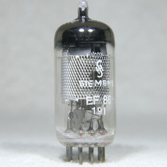 Valvo (Siemens Label) EF86/6267 Mesh Plate Rare D-Getter Germany Strong 1956