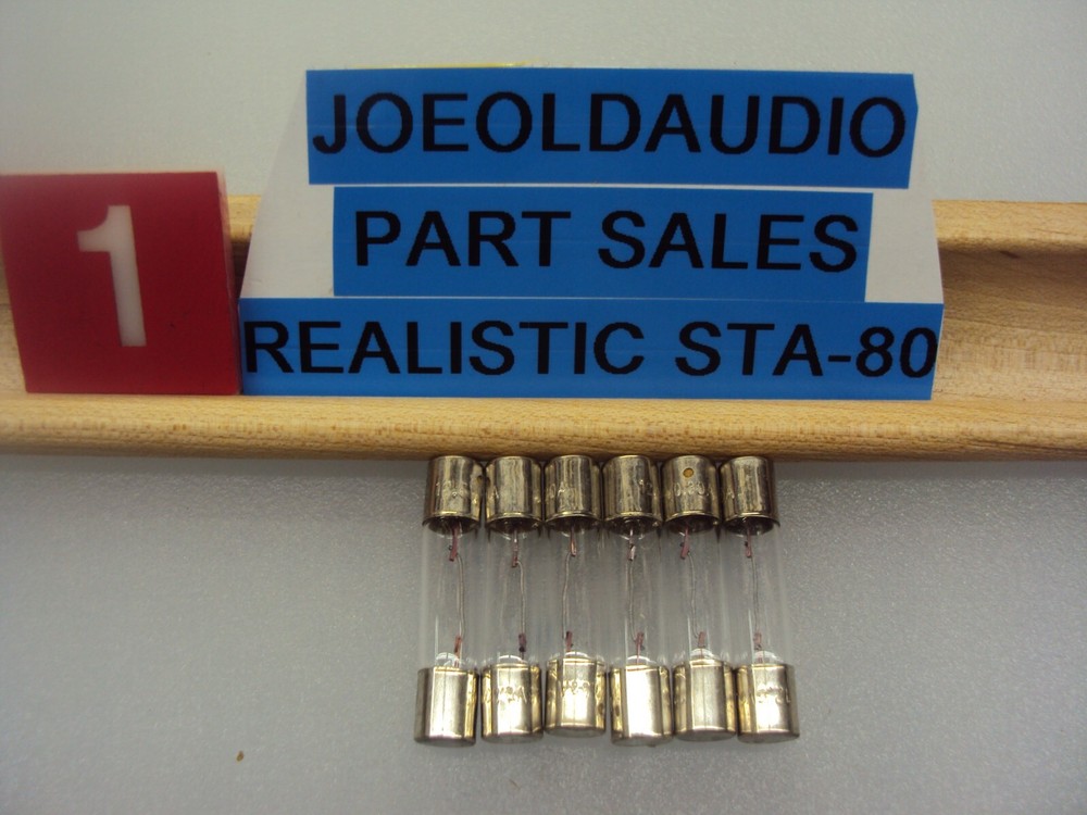 Realistic STA-80 Receiver Replacement (NEW) Dial Scale & Meter Lamps. 6 Lamps.