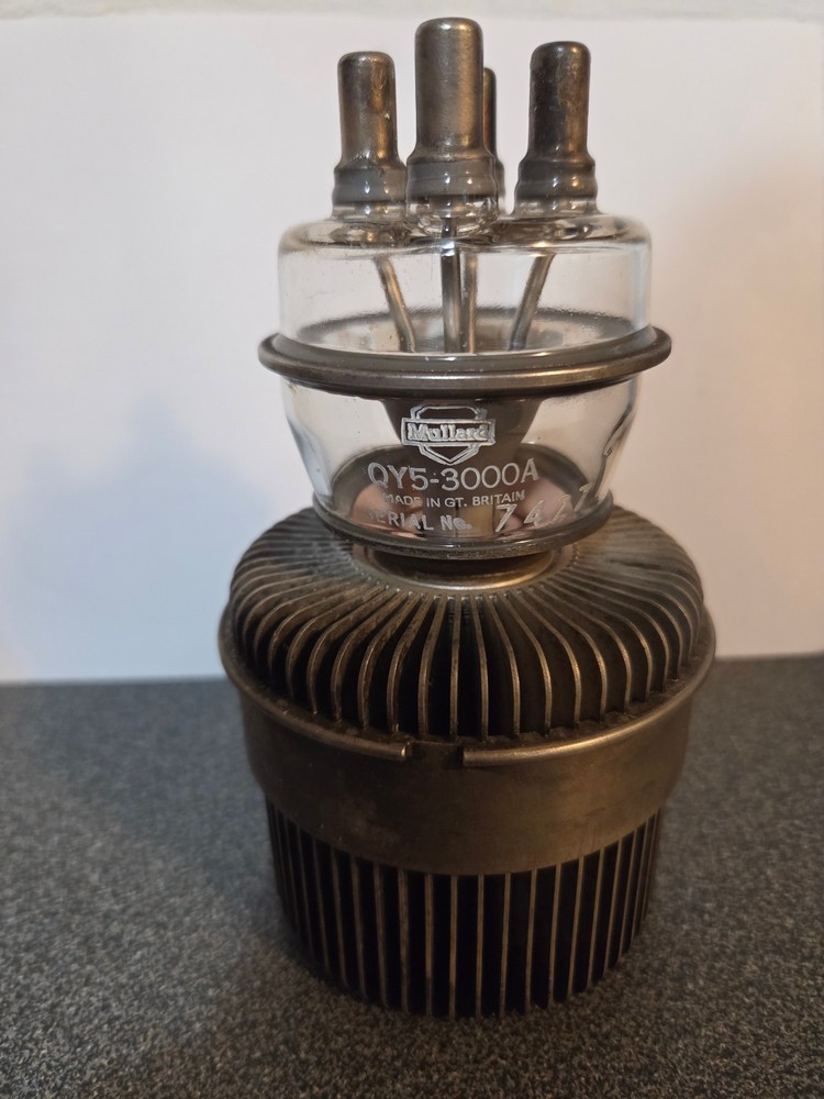 Rare Mullard QY5-3000A Tested 3000 Watts Tube