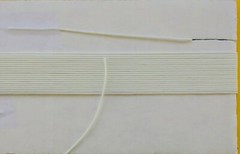 25-Ft Braided Dial String Vintage Radios Clock Weight Cord 0.032″ (0.8mm) White