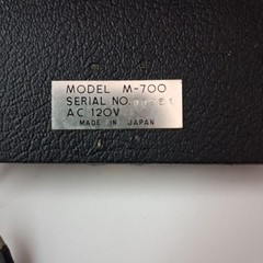 Vintage Masterwork M-700 Portable Reel To Reel Tape Recorder Untested-For Parts
