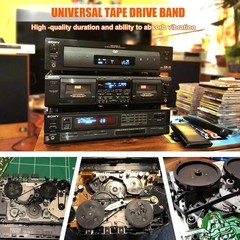 Cassette Recorder Rubber Belts – 100 Pcs Mix of 2mm & 3mm for Audio Repair