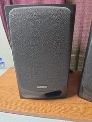 Aiwa USA SX-N3500/3550 40W 3 Way Bass Reflex Speaker System Bookshelf Pair Black