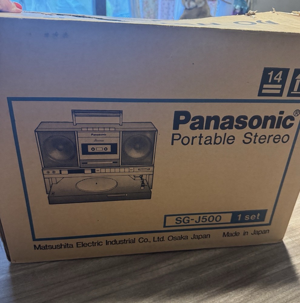NEW Panasonic SG-J500 AM FM Radio Cassette Record Player Boombox Portable In Box