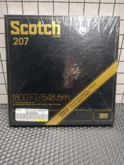 Scotch 207 PREMIUM QUALITY 7″ REEL TAPE 1800′ SEALED NOS INDOOR STORED ✅