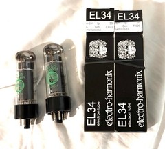 Electro-Harmonix EL34, Matched Pair (2 Tubes)