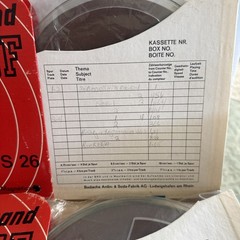 5 BASF Reel To Reel Tapes 2400 Ft With Cutter Box For Reel Tape West Germany