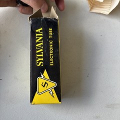Sylvania 5AR4 GZ34 Rectifier Tube Great Britain Lost Vacuum Collector Only