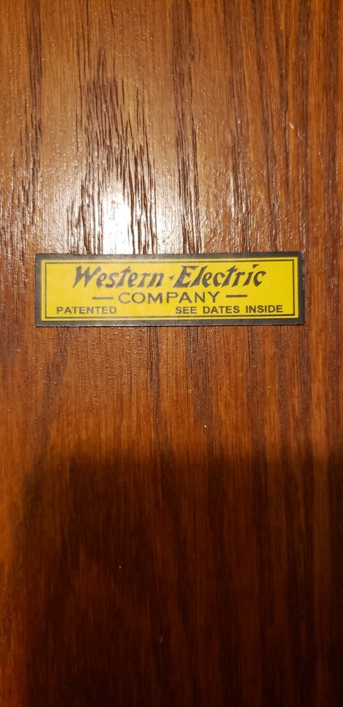 WESTERN ELECTRIC 317 LOGO DECAL 1911-1915