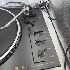 Hitachi HT-460 Direct Drive Auto Turntable Record Player – For Parts