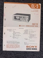 SONY, ORTOFON, ADCOM, DBX VARIETY OF MANUALS