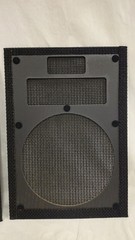 VINTAGE 1970s OEM Pair Klipsch Heresy 1 Black Speaker Grills Original Grilles