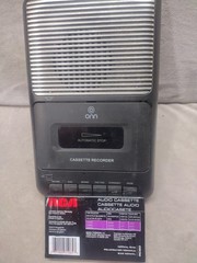 Onn Cassette Tape Recorder Model ONA 13AV504 Tested And Works Fine!!