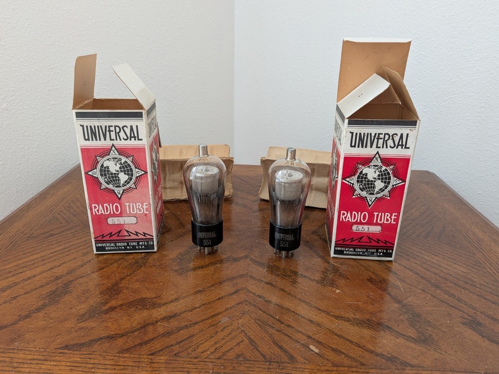 Pair Of Universal 551 35/51 Vari-Mu Tubes