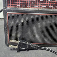 Vintage GE 7-2660D AM FM Two-Way Power Portable Radio AC DC Black Malaysia