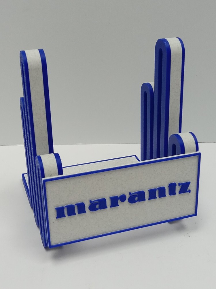 Vintage Marantz Now Playing Record Display Stand – Upgraded Klein Blue & Marble