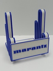 Vintage Marantz Now Playing Record Display Stand – Upgraded Klein Blue & Marble