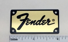 Fender Amp or Case Logo Badge Custom Made Metal with Screws