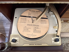 🍊Vintage 1950s/60s MCM Decca ‘The Riverside’ Hi-Fonic Record Player Console!