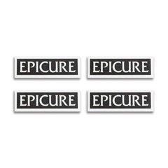 Epicure Speaker Logo Badge Emblem Custom Made 38mm(1.49″)X12.5mm(0.47″)