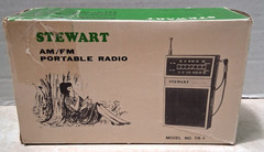 Vintage Stewart – TR-1 – AM FM Portable Radio – Tested – Complete in Retail Box