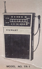 Vintage Stewart – TR-1 – AM FM Portable Radio – Tested – Complete in Retail Box