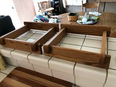 Custom Made Oiled Red Oak Speaker Stands for Klipsch Heresy All Models