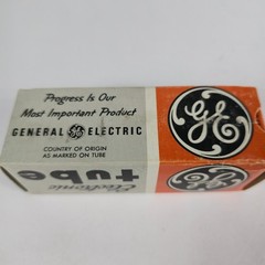 NIB GE 5U4GB/5AS4A Rectifier Tube Black Plates STRONG 5U4