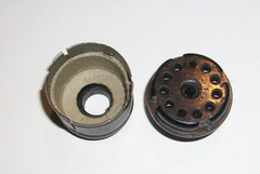NOS 11 pin Amphenol Power Plug and Hood for Heathkit HP-23 Power Supply Cable