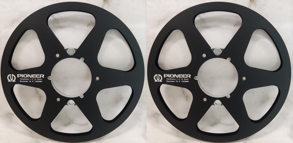 One Pair 10.5” black Pioneer Tape reel High Quality Aluminum Take Up Reel