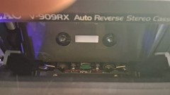 TEAC V-909RX Cassette Deck,Wood Case,Auto Reverse,Remote,Cleaning Kit, Works